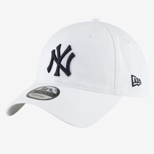 New York Yankees New Era Hat Cap Adjustable 9Twenty White MLB Dads Hat Strapback